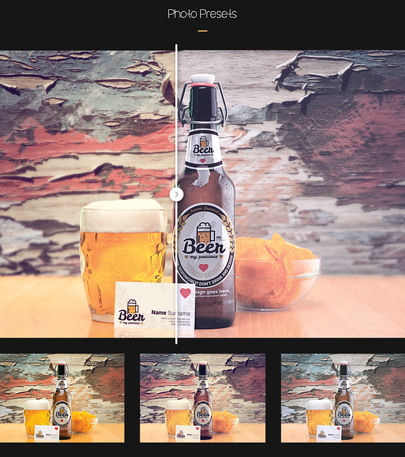 Retro Beer Package & Branding Mockup in Scene Creator Mockups - product preview 3