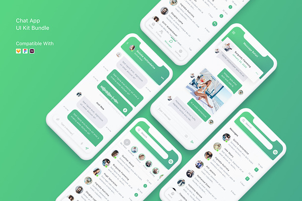 Chat App UI Kit Bundle