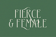 Fierce&Female | An Elegant Serif
