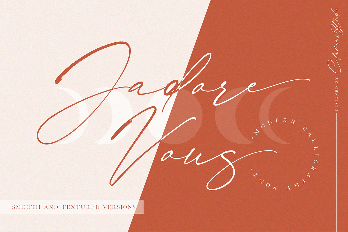 Jadore Vous | Smooth & Textured in Script Fonts
