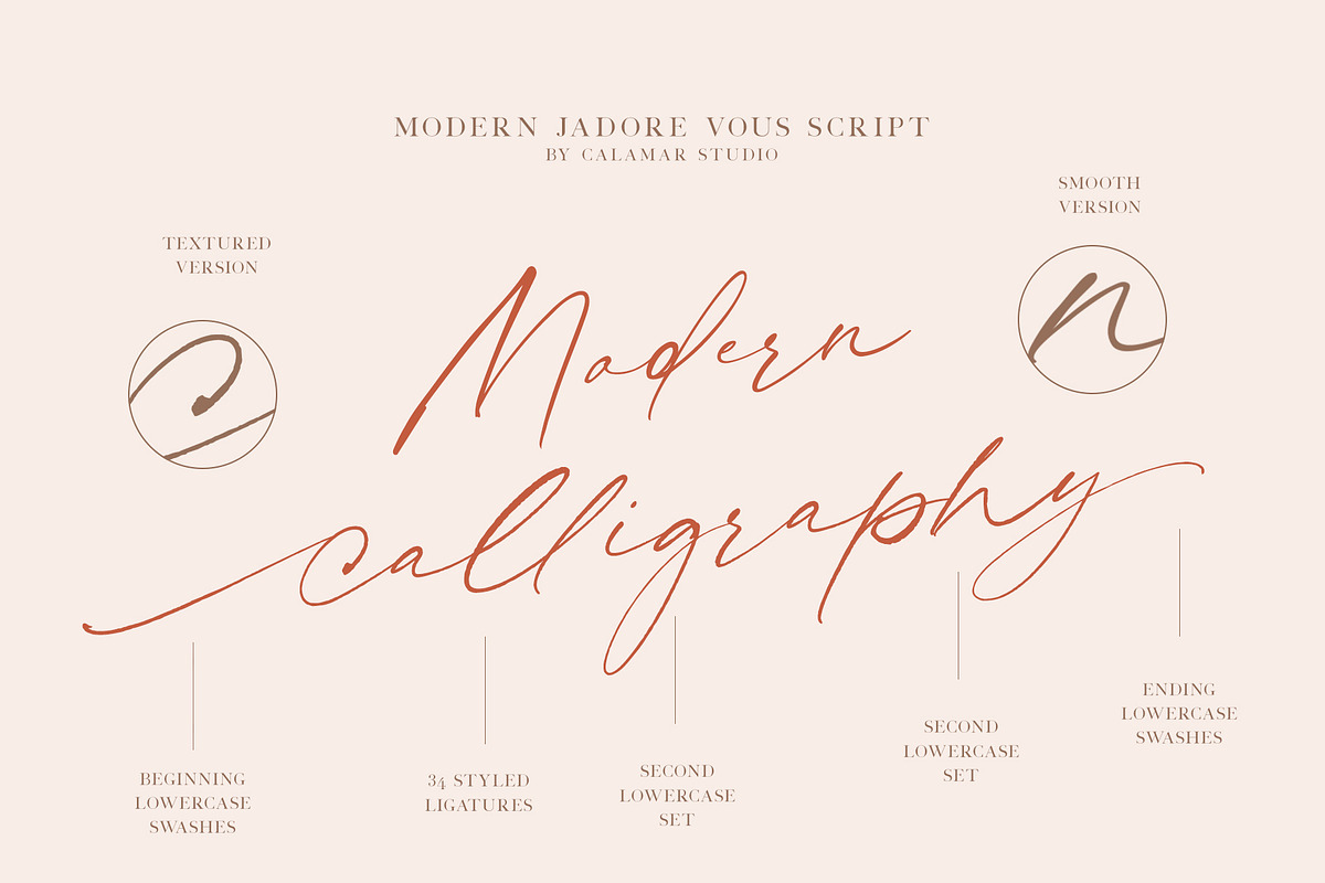 Jadore Vous | Smooth & Textured in Script Fonts - product preview 19