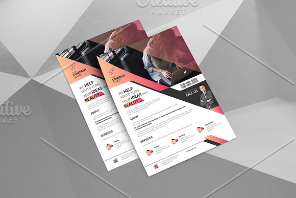 Minimal Corporate Flyer V1164 in Flyer Templates - product preview 1