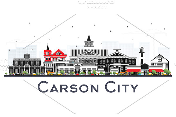 Carson City Nevada City Skyline