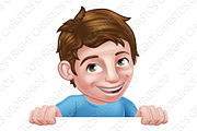 Boy Kid Cartoon Child Character