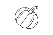 Pumpkin linear icon
