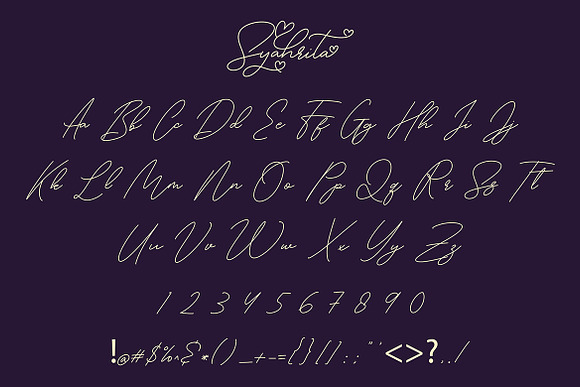 Syahrita Beautiful Romantic Font in Script Fonts - product preview 3