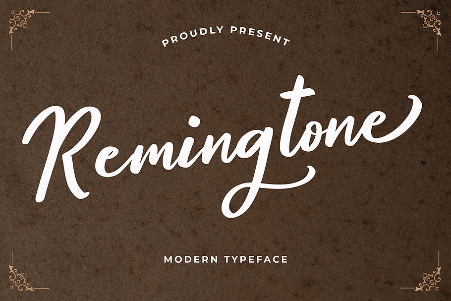 Remingtone  Calligraphy Font in Script Fonts - product preview 8