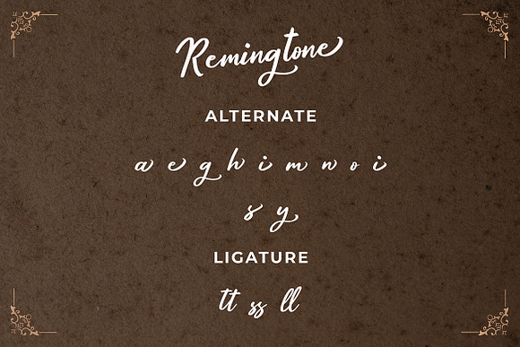 Remingtone  Calligraphy Font in Script Fonts - product preview 5