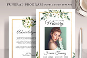 Funeral/ Memorial Card Program FP006