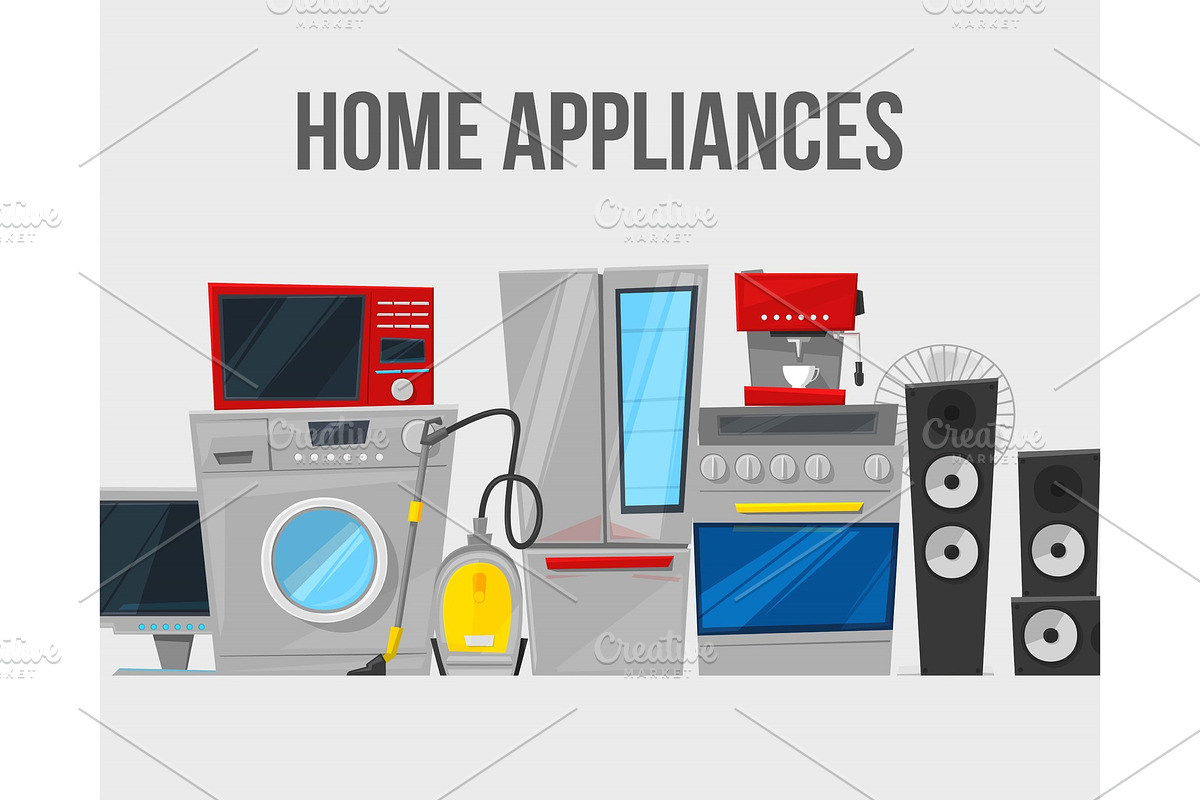 Home appliances and electronics in Objects - product preview 8