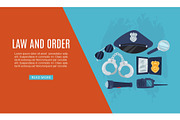 Police items law and order web