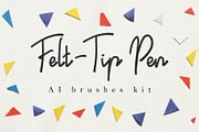 Felt-Tip Pen AI brushes kit