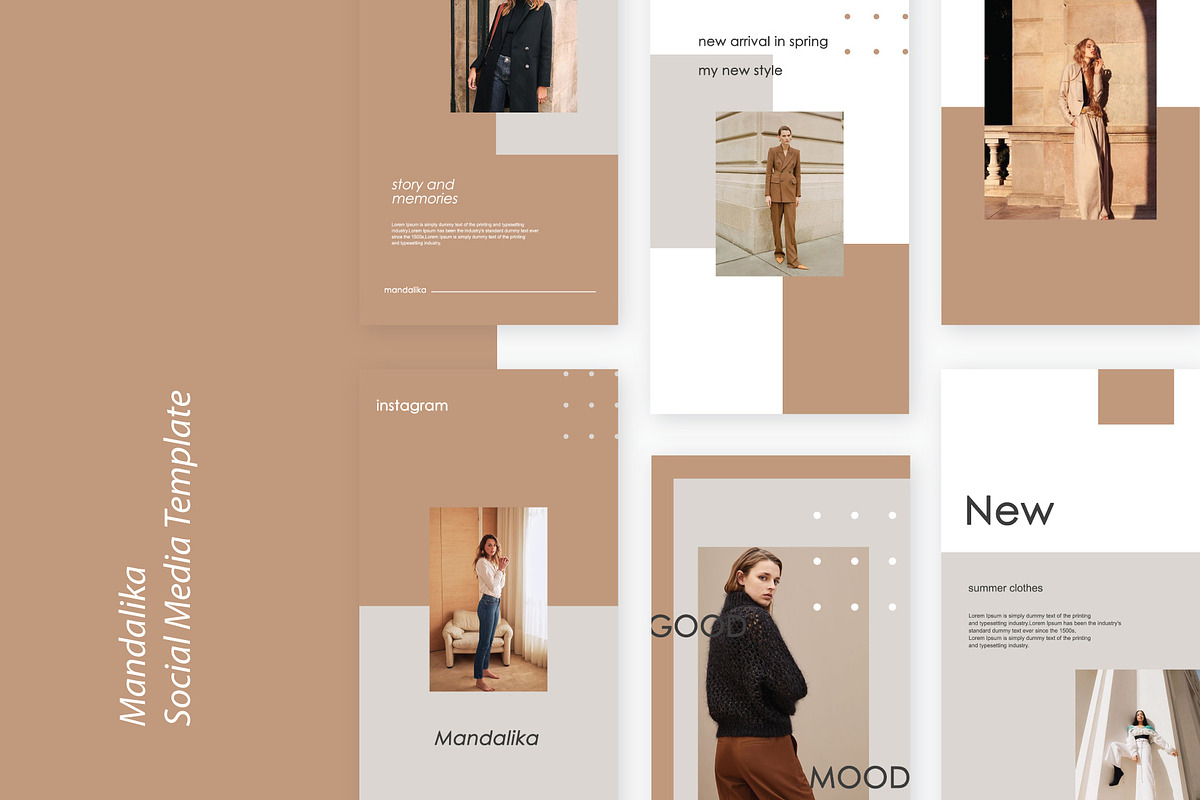 Mandalika - Instagram Pack Template in Instagram Templates - product preview 2