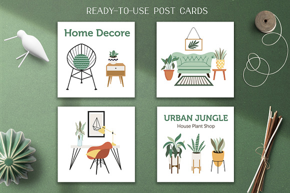 Urban Jungle. Interior Creator in Illustrations - product preview 1