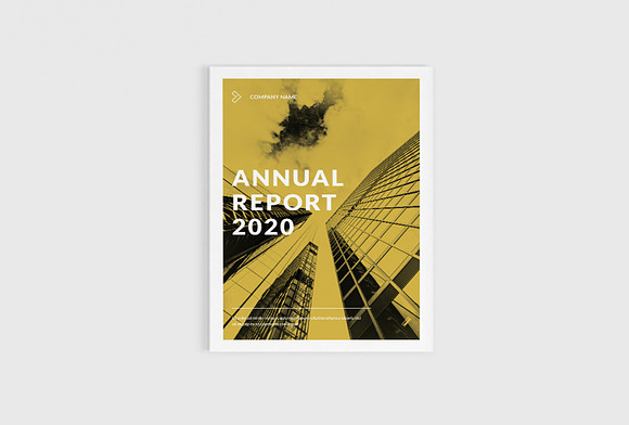 Yellow Annual Report 2020 in Brochure Templates - product preview 1