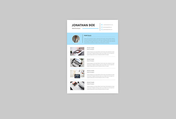Jonathan Web Resume Designer in Resume Templates - product preview 3