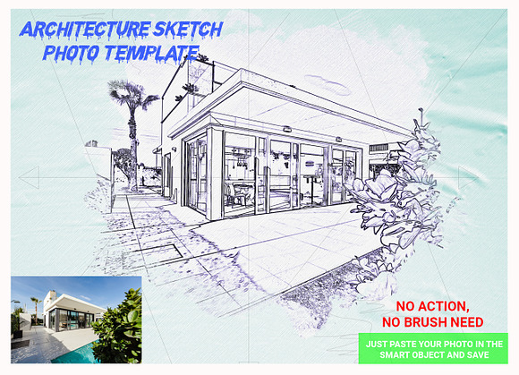 Architecture Sketch Photo Template in Add-Ons - product preview 4