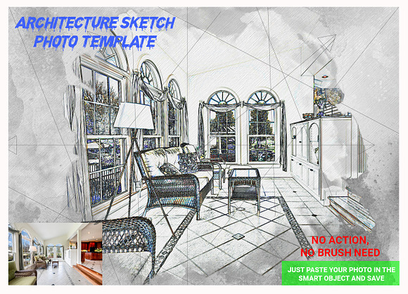 Architecture Sketch Photo Template in Add-Ons - product preview 7