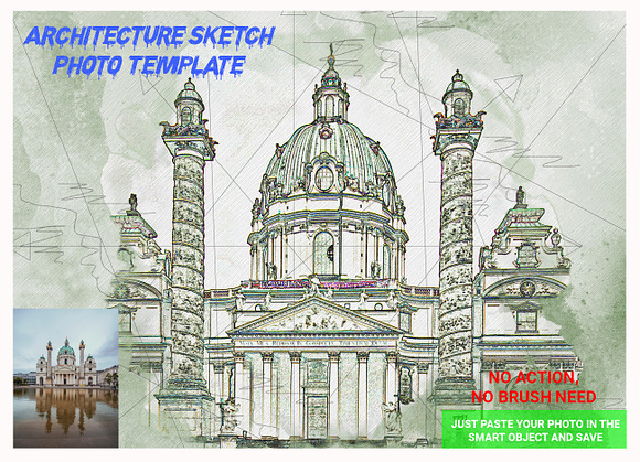 Architecture Sketch Photo Template in Add-Ons - product preview 9