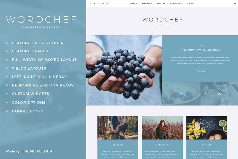 WordChef - A WordPress Blog Theme in WordPress Blog Themes - product preview 8