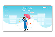 Reliable protection landing page