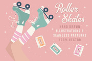 Roller Skates Illustrations&Patterns