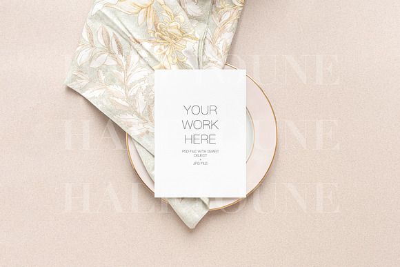 Soft Colors Styled 5x7 Card Mockup in Mockup Templates - product preview 4