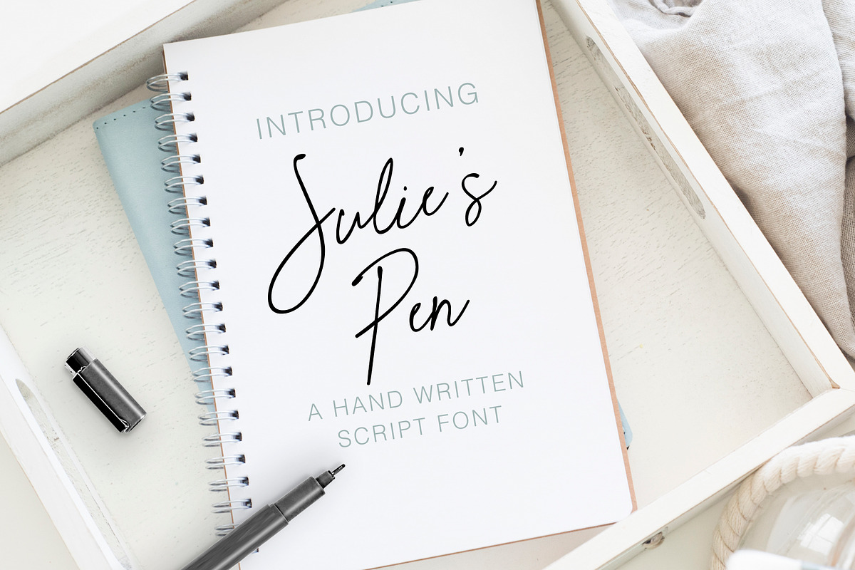 Julie's Pen Handwritten Script in Script Fonts - product preview 8