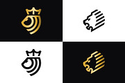 Lion logo Set - Vector Graphics