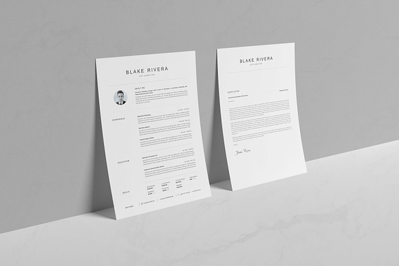 Resume Template / CV in Resume Templates - product preview 2