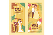 Wedding agency advertisement banners