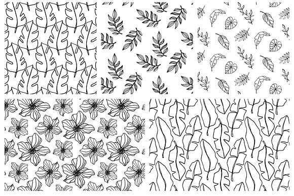96 Tropical Floral Seamless Patterns in Patterns - product preview 24
