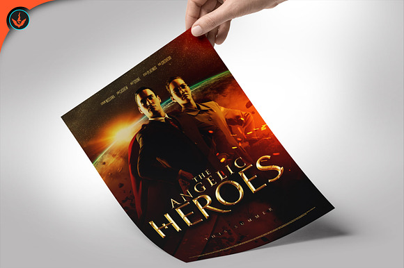 Angelic Heroes Movie Poster in Flyer Templates - product preview 2
