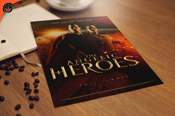 Angelic Heroes Movie Poster in Flyer Templates - product preview 5