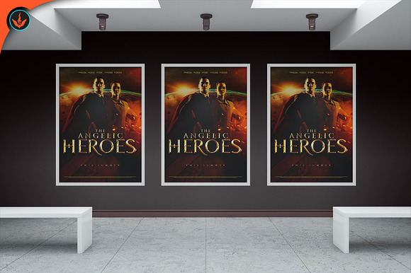 Angelic Heroes Movie Poster in Flyer Templates - product preview 7