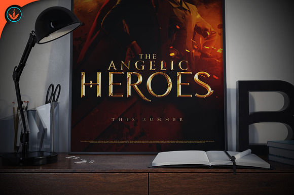 Angelic Heroes Movie Poster in Flyer Templates - product preview 8