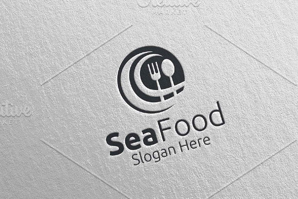 Sea Food Logo Restaurant or Cafe 80 in Logo Templates - product preview 4