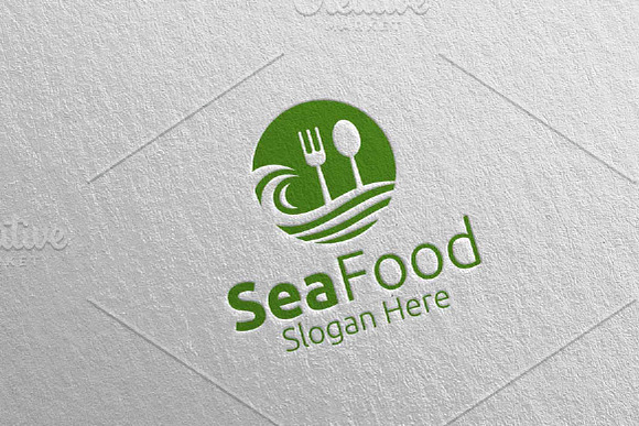 Sea Food Logo Restaurant or Cafe 81 in Logo Templates - product preview 3