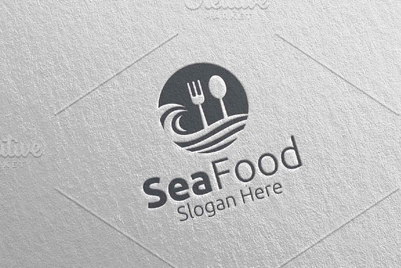 Sea Food Logo Restaurant or Cafe 81 in Logo Templates - product preview 4