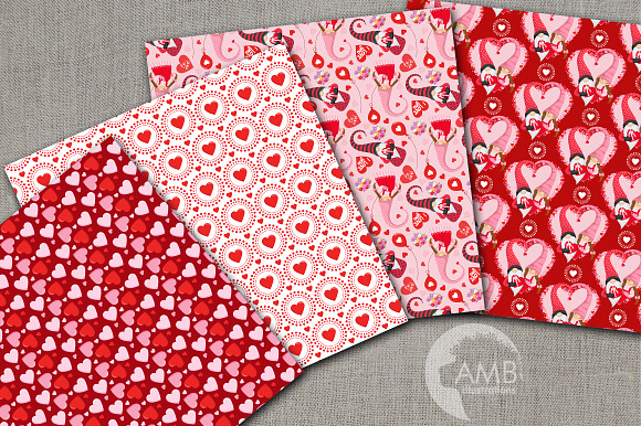 Valentine Gnome patterns AMB-2705 in Patterns - product preview 1