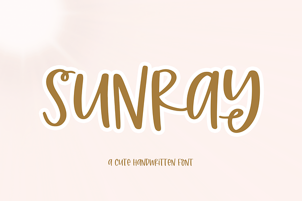 Sunray | Quirky Handwritten Font