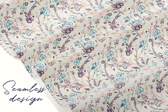 Floral vintage seamless pattern in Patterns - product preview 8