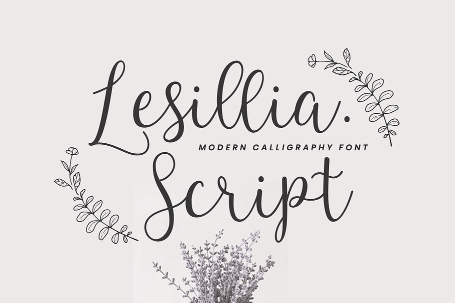 Lesillia Script in Script Fonts - product preview 8