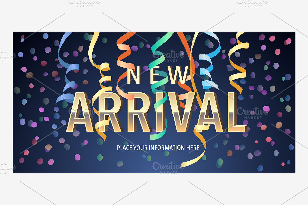 New arrival vector banner in Illustrations - product preview 8