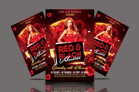 VALENTINE PARTY FLYER in Flyer Templates - product preview 3