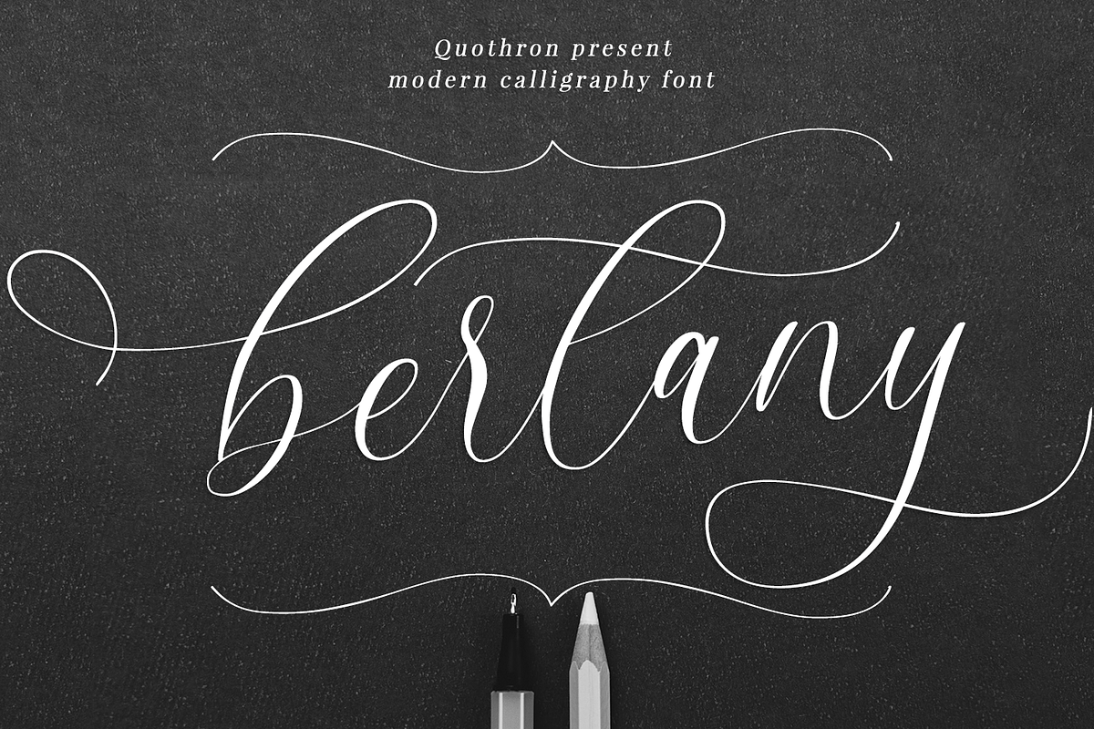 Bertany - Modern calligraphy font in Script Fonts - product preview 8
