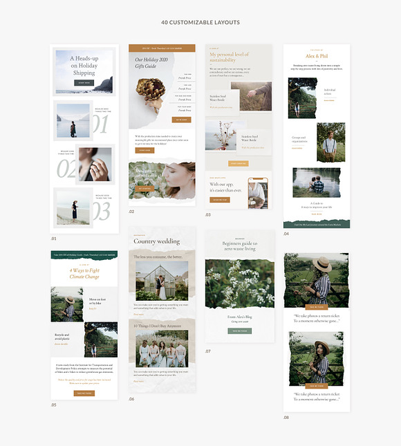 Paper Newsletter Templates in Mailchimp Templates - product preview 3
