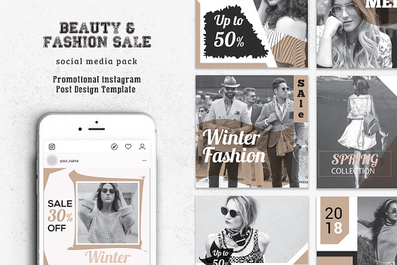 Stylish Social Media Pack in Instagram Templates - product preview 1