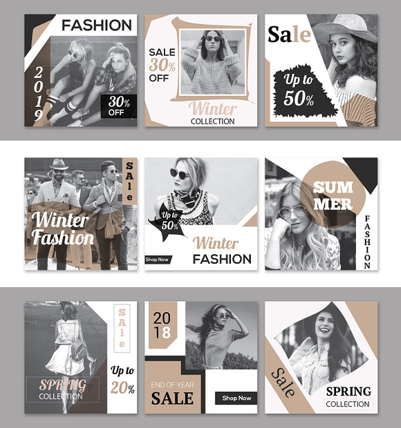 Stylish Social Media Pack in Instagram Templates - product preview 3
