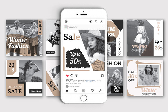 Stylish Social Media Pack in Instagram Templates - product preview 5